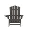 Merrick Lane Nassau Adirondack Chair with Cup Holder, Weather Resistant HDPE Adirondack Chair